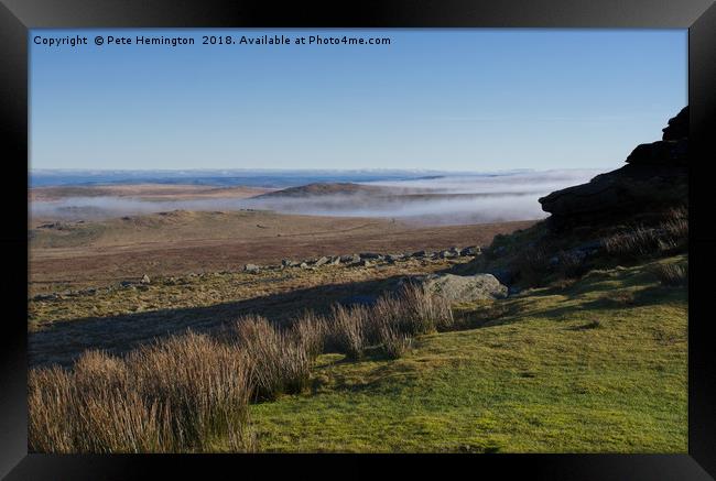 Above the clouds Framed Print by Pete Hemington