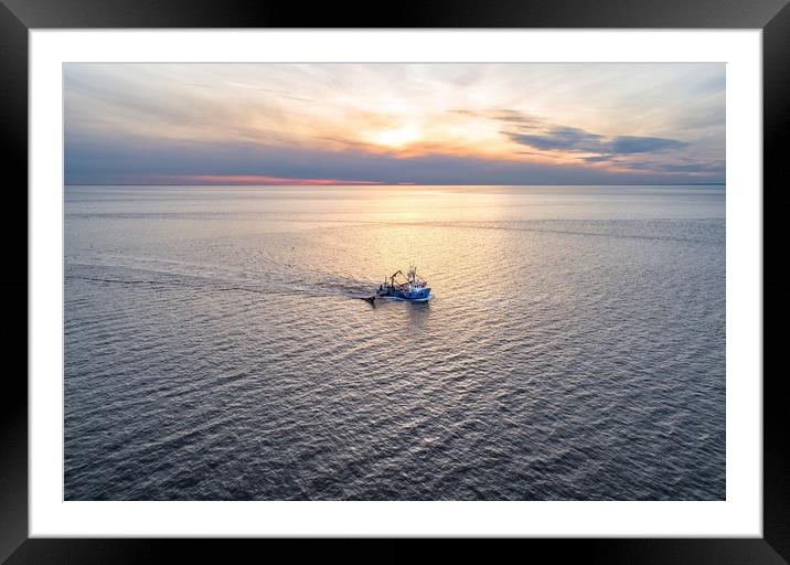 The Georgie Fisher off Hunstanton in Norfolk  Framed Mounted Print by Gary Pearson