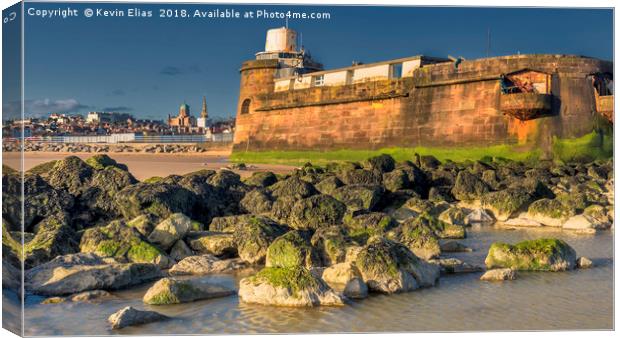 NEW BRIGHTON SEAFRONT Canvas Print by Kevin Elias