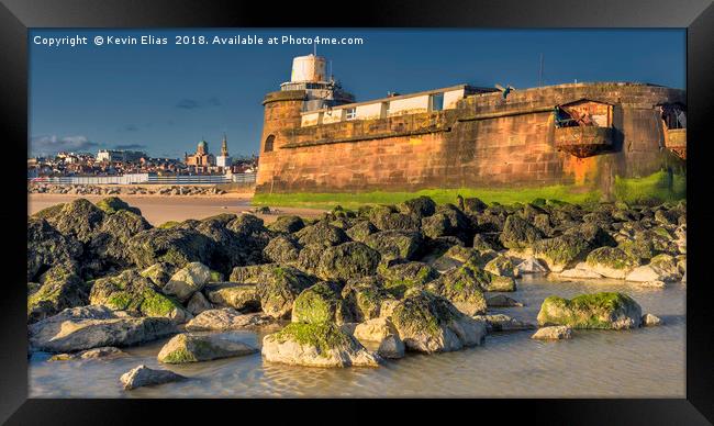 NEW BRIGHTON SEAFRONT Framed Print by Kevin Elias