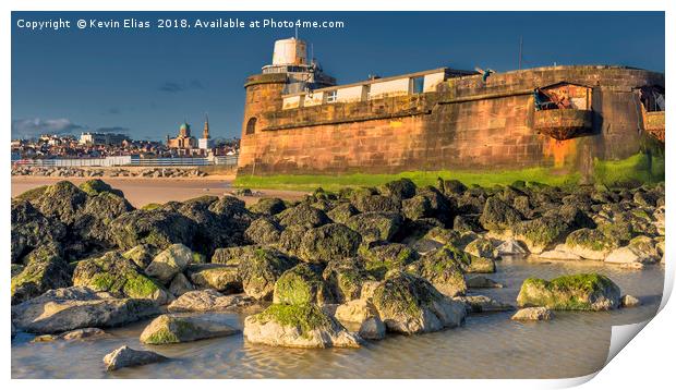 NEW BRIGHTON SEAFRONT Print by Kevin Elias