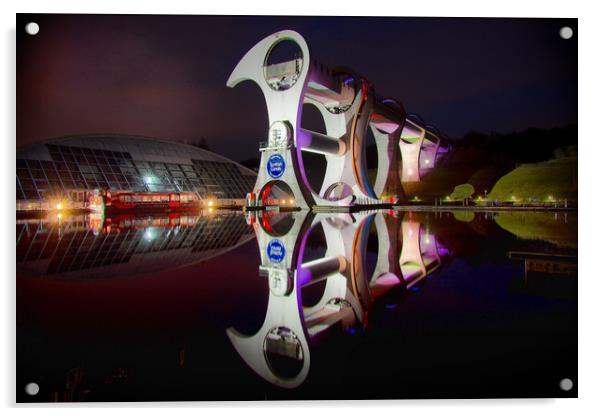 Falkirk Wheel Acrylic by JC studios LRPS ARPS