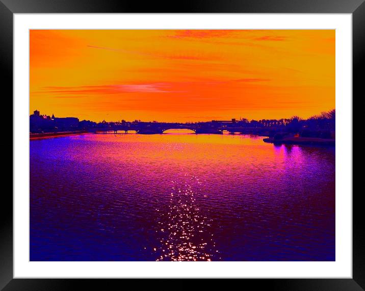 Bridge in Southport  Framed Mounted Print by Dinil Davis