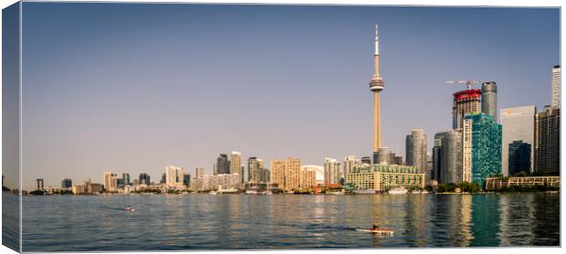 Toronto Harbour Cityscape Canvas Print by Naylor's Photography