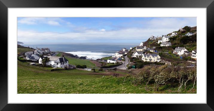 Woolacombe Bay Framed Mounted Print by Anthony Michael 