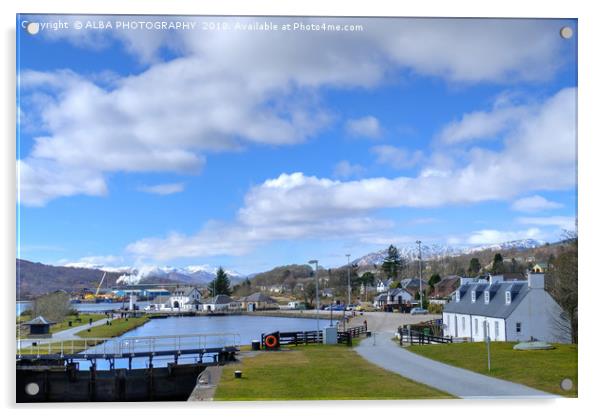 Caledonian Canal, Corpach, Scotland Acrylic by ALBA PHOTOGRAPHY