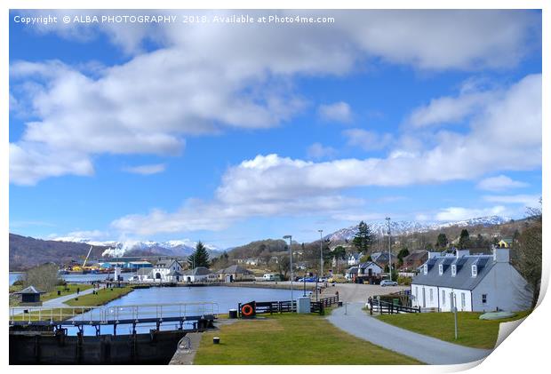 Caledonian Canal, Corpach, Scotland Print by ALBA PHOTOGRAPHY