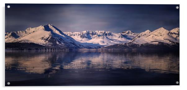 Icelandic Shore Line Acrylic by Ceri Jones