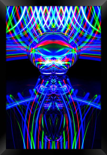 The Light Painter 54 Framed Print by Steve Purnell