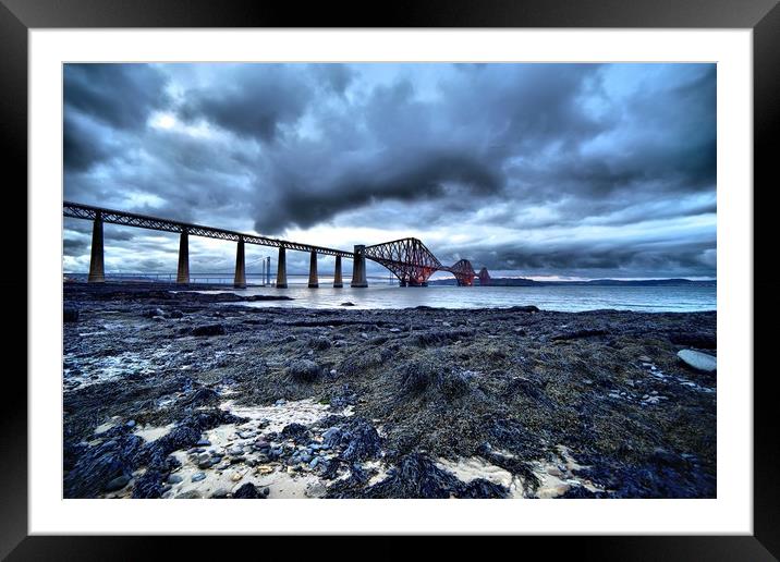 Forth Bridge (tide out) Framed Mounted Print by JC studios LRPS ARPS