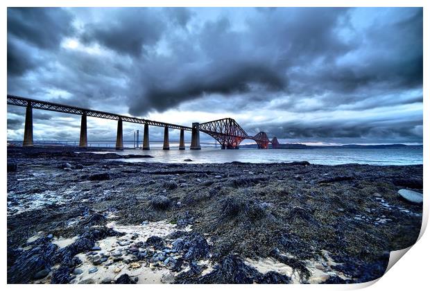 Forth Bridge (tide out) Print by JC studios LRPS ARPS