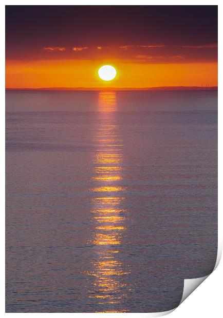Gower sunset Print by Leighton Collins