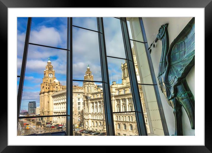 ROYAL LIVER BUILDING Framed Mounted Print by Kevin Elias