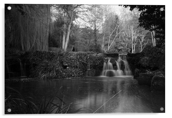 Waterfall and pool Acrylic by Philip Barton