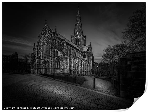 Glasgow Cathedral Print by Angela H