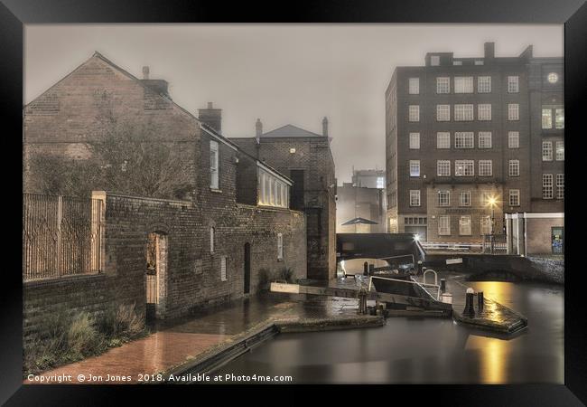 The Canals of Birmingham Framed Print by Jon Jones