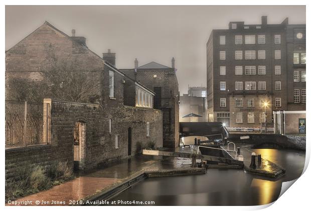 The Canals of Birmingham Print by Jon Jones