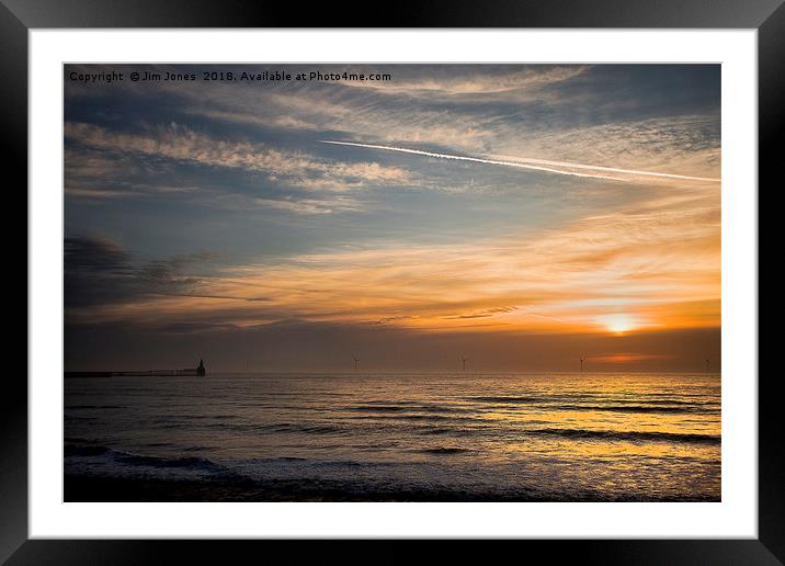 Quiet start to the day Framed Mounted Print by Jim Jones