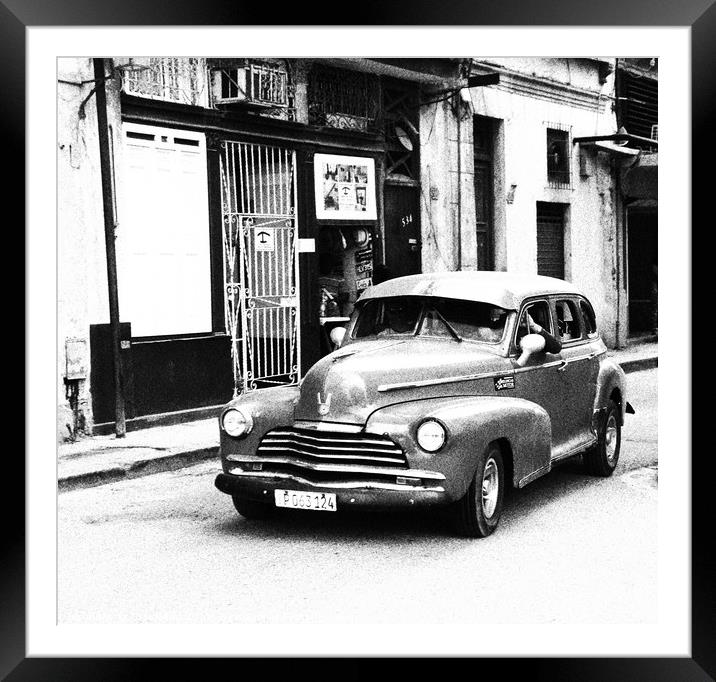 Cuba Car 2 Framed Mounted Print by Graeme B