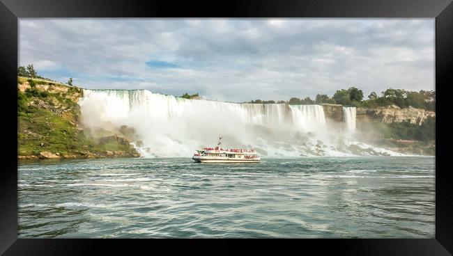 American and Canadian Falls at Niagara Framed Print by Naylor's Photography