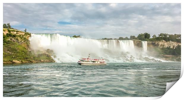 American and Canadian Falls at Niagara Print by Naylor's Photography