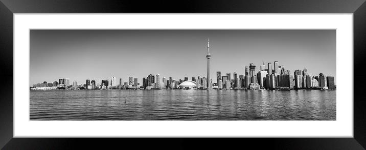Toronto Harbour Panorama  Framed Mounted Print by Naylor's Photography
