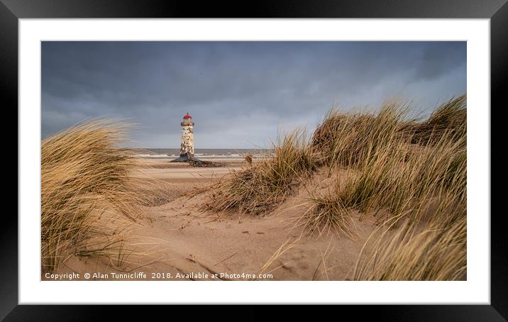 Talacre lighthouse Framed Mounted Print by Alan Tunnicliffe