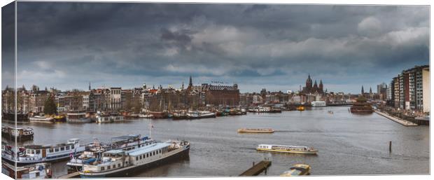 City of Amsterdam Canvas Print by Hamperium Photography