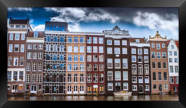 Windows of Amsterdam Framed Print by Hamperium Photography