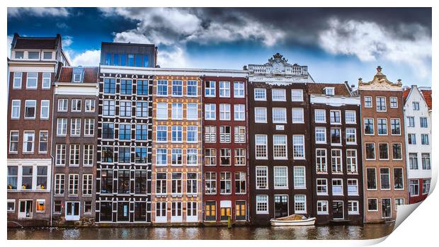 Windows of Amsterdam Print by Hamperium Photography