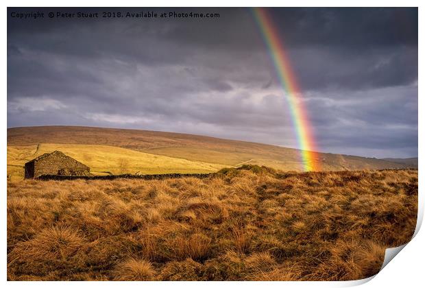 Dales Rainbow Print by Peter Stuart