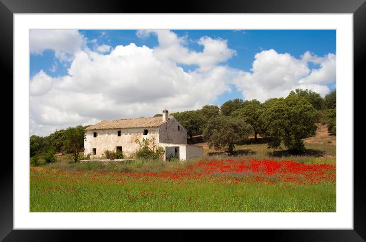 Derelict house ,Andalucia Spain Framed Mounted Print by Philip Enticknap