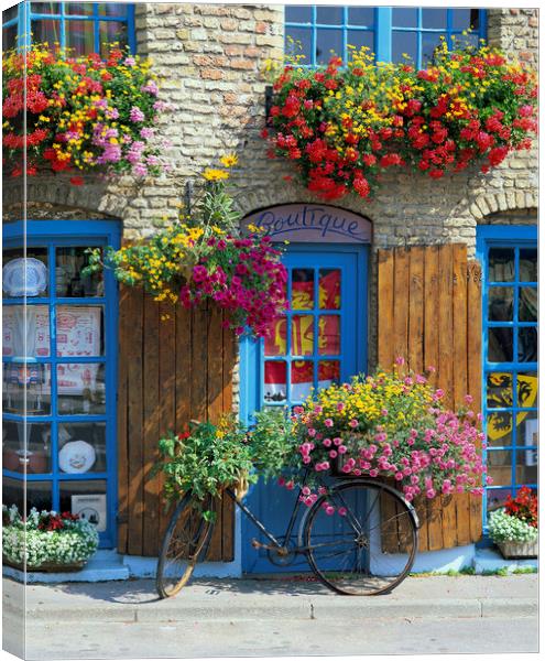 Colourful Boutique,France. Canvas Print by Philip Enticknap