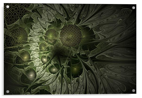 Fractal Moss Acrylic by Ann Garrett