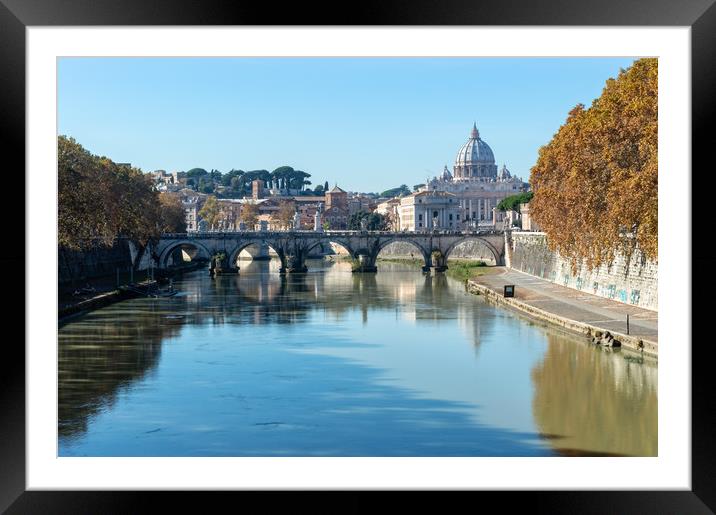Autumn in Rome Framed Mounted Print by Mike Cave