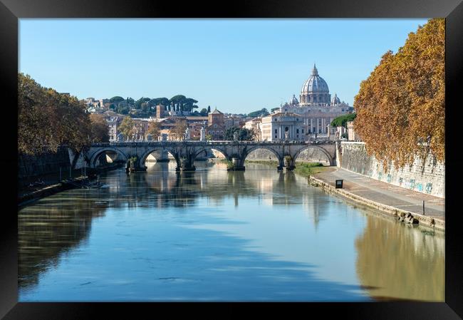 Autumn in Rome Framed Print by Mike Cave