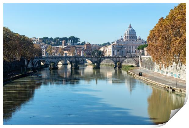 Autumn in Rome Print by Mike Cave