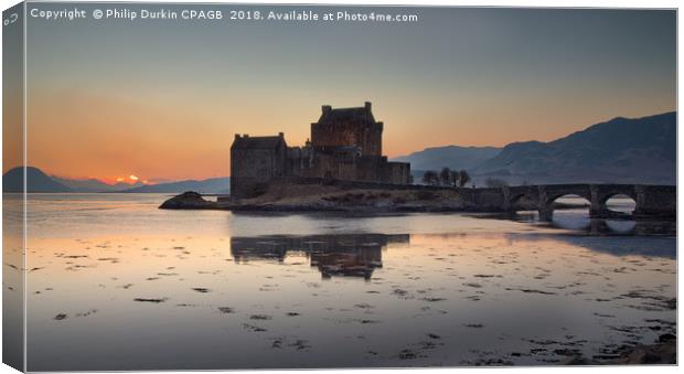 Eilean Donan Castle - Scotland's Iconic Highland C Canvas Print by Phil Durkin DPAGB BPE4