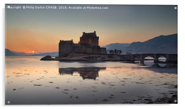 Eilean Donan Castle - Scotland's Iconic Highland C Acrylic by Phil Durkin DPAGB BPE4