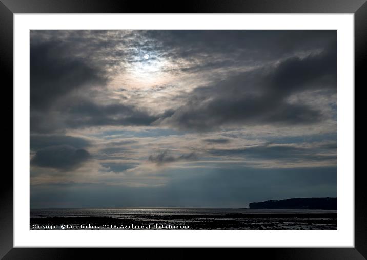 Evening Sun over Llantwit Major Beach  Framed Mounted Print by Nick Jenkins