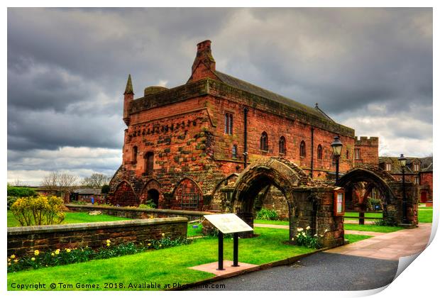 The Fratry at Carlisle Cathedral Print by Tom Gomez