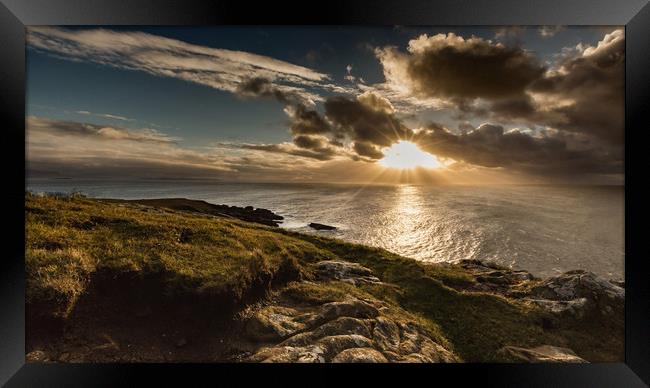 Scottish Sunset  Framed Print by Kingsley Summers