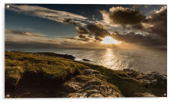 Scottish Sunset  Acrylic by Kingsley Summers