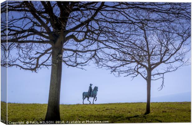 The Copper Horse Statue in Windsor Great Park Canvas Print by PAUL WILSON