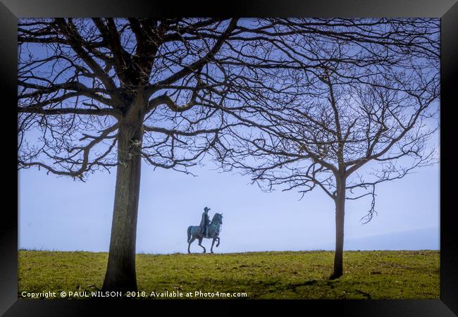 The Copper Horse Statue in Windsor Great Park Framed Print by PAUL WILSON