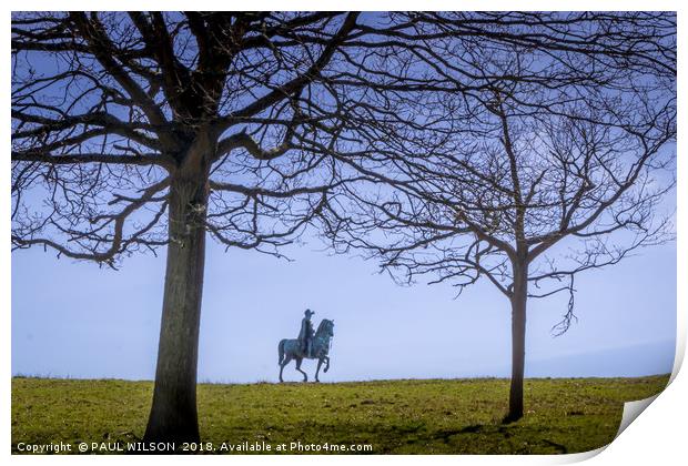The Copper Horse Statue in Windsor Great Park Print by PAUL WILSON