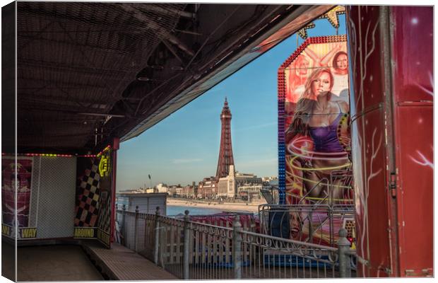 Blackpool Tower Canvas Print by Alan Tunnicliffe