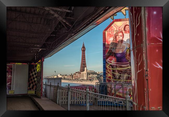 Blackpool Tower Framed Print by Alan Tunnicliffe