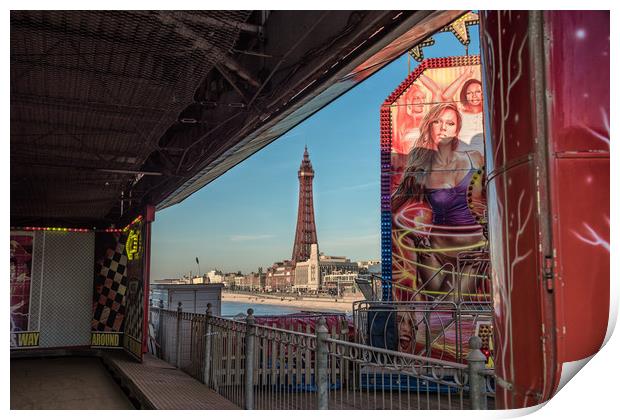 Blackpool Tower Print by Alan Tunnicliffe