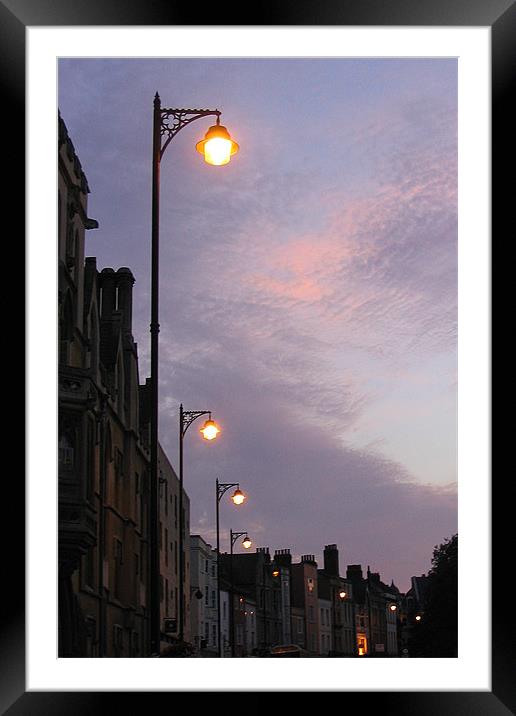 Oxford at dusk Framed Mounted Print by Graham Piper